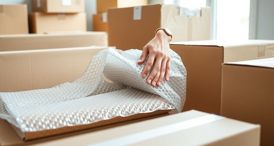بسته بندی دقیق وسایل اسباب کشی بدون آسیب